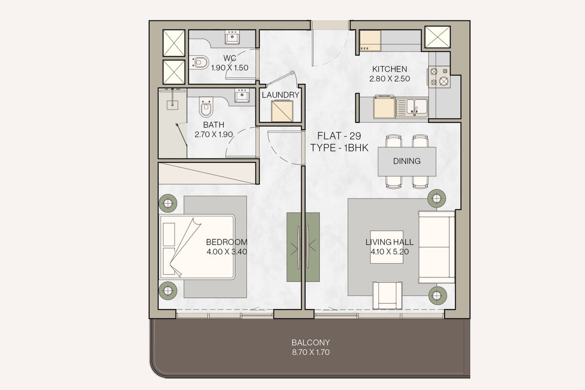 1 Bedroom |  Helvetia Residences | Jumeirah Village Circle